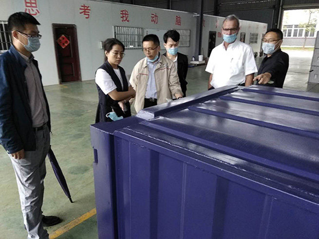 american customers visit saite cold chain for on site inspection