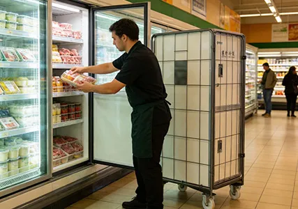 No Power Supply Required—and It Can Refrigerate and Freeze at the Same Time? One SuperCooler Insulated Roll Cage Cart Solves Multi-Temperature Delivery Challenges for Large Supermarkets